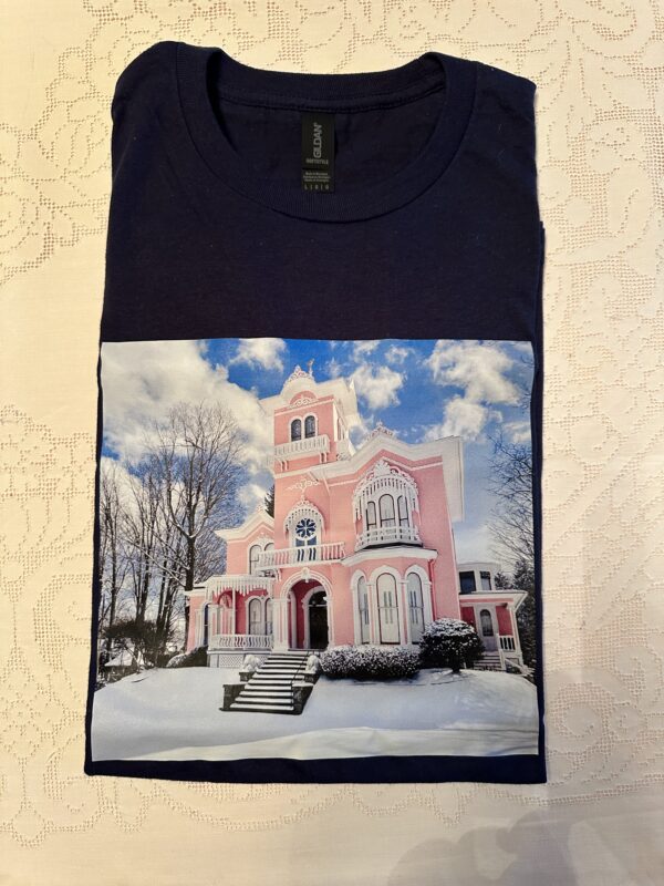Navy Blue - Pink House Shirt